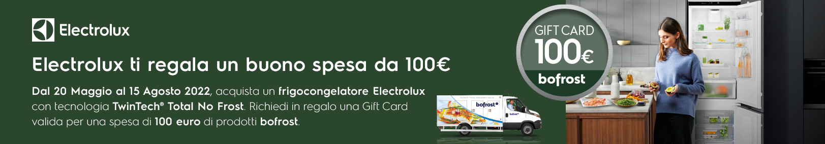 Electrolux ti regala un buono spesa Bofrost Electrolux ti regala un buono spesa Bofrost