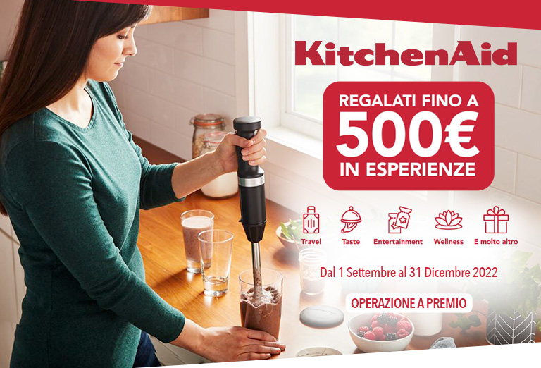 Kitchenaid - Regalati fino a 500€ in esperienze Kitchenaid - Regalati fino a 500€ in esperienze