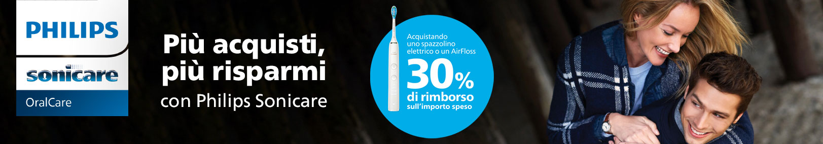 Philips - Fino al 35% di Cashback con Sonicare Philips - Fino al 35% di Cashback con Sonicare