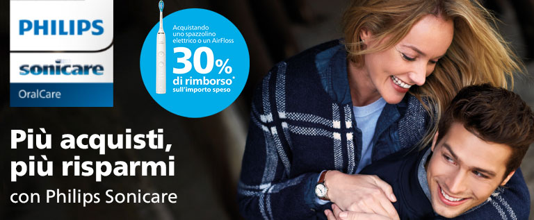 Philips - Fino al 35% di Cashback con Sonicare Philips - Fino al 35% di Cashback con Sonicare