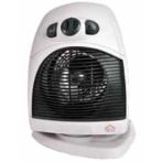 DCG Eltronic HL9385 stufetta elettrica Nero, Bianco 2000 W Riscaldatore ambiente elettrico con ventilatore