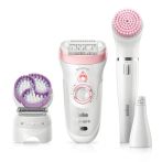 Braun Silk-épil 9 9-975 Beauty Set Epilatore Donna 6-In-1 Wet&Dry Senza Fili – Rasoio, Spazzola Esfoliante Corpo, Kit Pulizia Viso Corpo