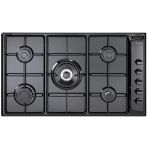 De’Longhi NL 59 DD piano cottura Nero Da incasso 90 cm Gas 5 Fornello(i)