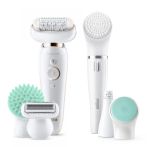 Braun Silk-épil 9 Flex 9-300 Beauty Set - Epilatore Elettrico Donna Bianco/Oro Con Testina Flessibile Per Un’Epilazione Più Facile