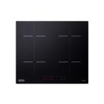 De’Longhi YLI 60 piano cottura Nero Da incasso 59 cm Piano cottura a induzione 4 Fornello(i)